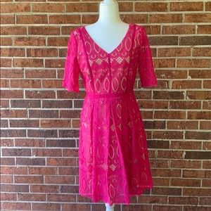 Tahari hot pink dress!